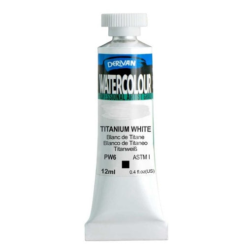 DERIVAN WATERCOLOUR 12ML TITANIUM WHITE