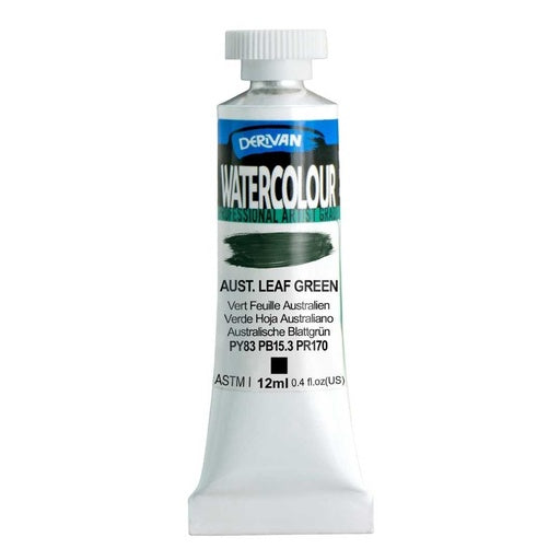 DERIVAN WATERCOLOUR 12ML AUSTRALIAN LEAF GREEN
