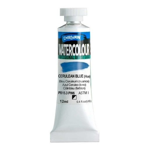 DERIVAN WATERCOLOUR 12ML CERULEAN BLUE (HUE)